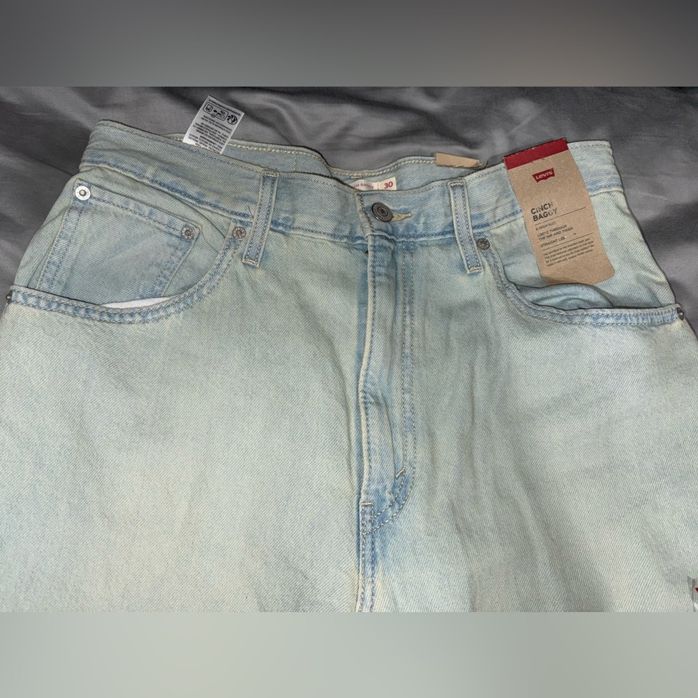 🌀 NWT Levi’s Women’s Cinch Baggy Jeans – On Blast – Size 30x31 - Picture 10 of 12